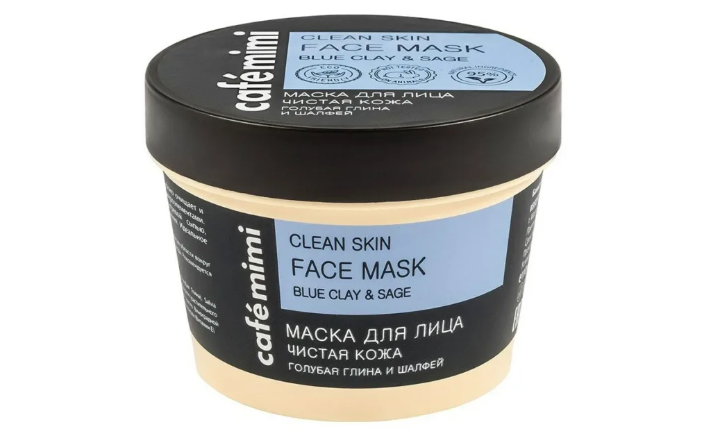 маска для лица с голубой глиной и шалфеем от CAFÉ MINI CLEAN SKIN