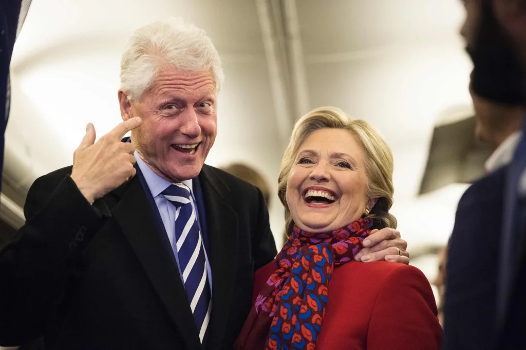 Хиллари Клинтон с мужем