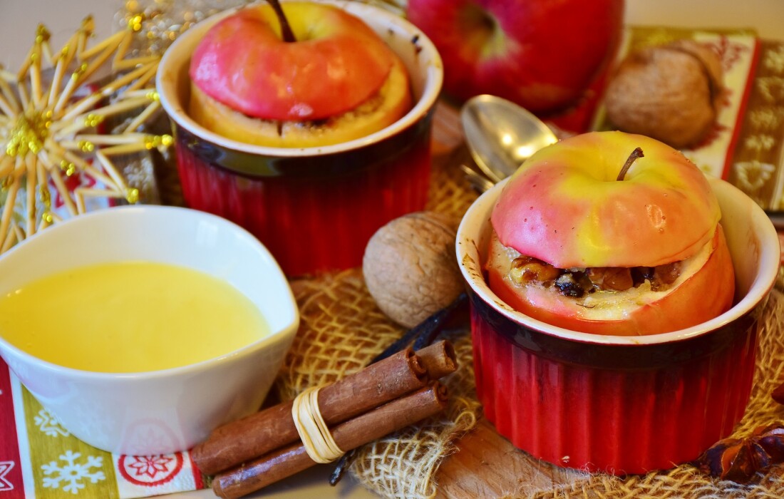 Польза и вред для организма печёных яблок и их калорийность