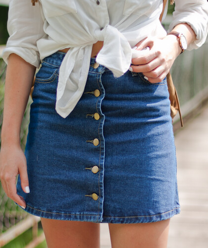 С чем носить джинсовую юбку: фото аутфитов, чтобы выглядеть стильно