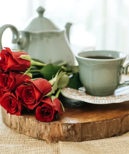 цветы и чай