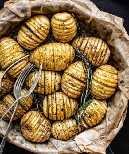 картофель в специях